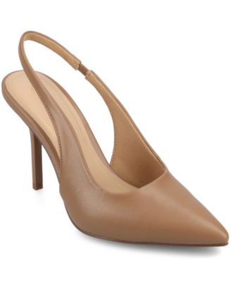 Journee Womens Elenney Mid Heel Pointed Toe Pumps