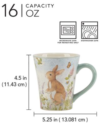 Easter Meadow Ceramic Mugs, Set of 4