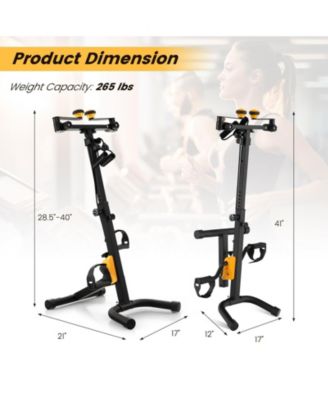Folding Pedal Exercise Bike with Adjustable Resistance