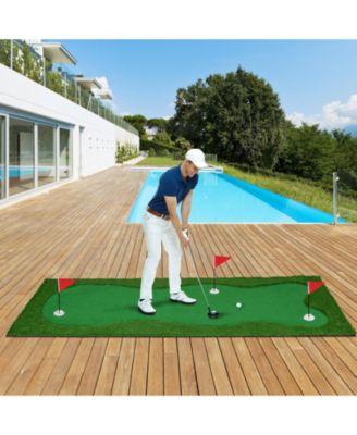 Golf Putting Green with Realistic Artificial Grass Turf