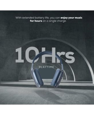 GabbaGoods Platinum Vibe Over Ear Stereo Sound Bluetooth Headphones with Built-In Mic