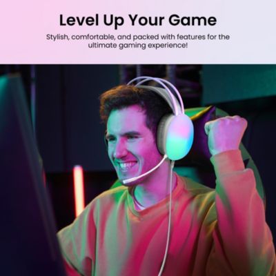 Rainbow LED Gaming Headset with Adjustable Microphone. For PS5, Ps4, Xbox Series X/S, Switch, PC, Mobile
