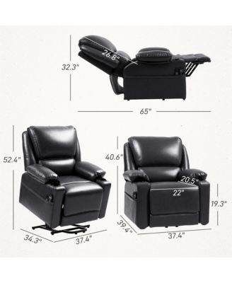 Lift Recliner Chair, Power Lift Sofa with Massage and Heat,