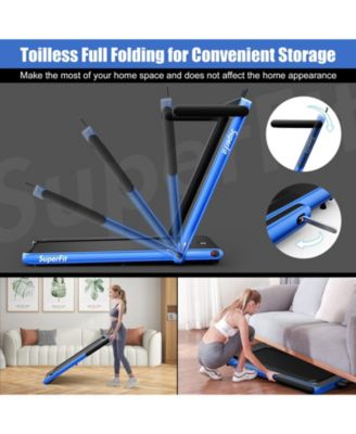 2.25HP 2 in 1 Folding Treadmill with APP Speaker Remote Control