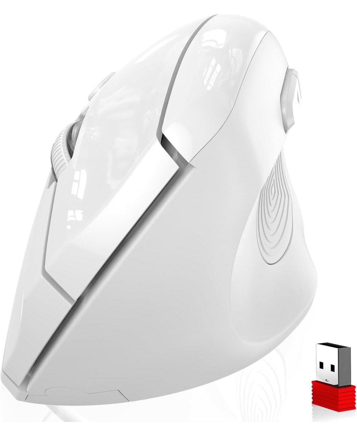 memzuoix Ergonomic Mouse Wireless,2.4G Optical Cordless Mice with 800/1200/1600 Dpi,Vertical Computer Wireless Mouse for Laptop, Mac,Pc,Desktop (for R