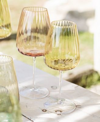 Francesca Amber Water Glass