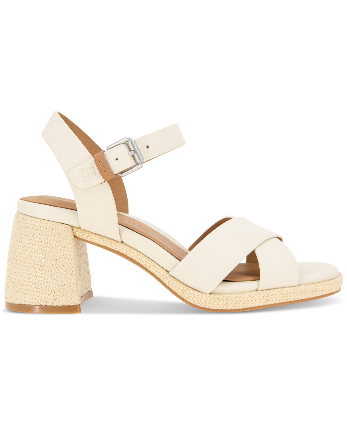 Gentle Souls Women's Rimini Block-heel Dress Sandals In Stone Leather
