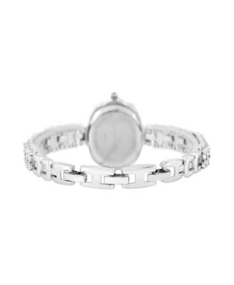 Women's Fine Silver-Plated Analog Watch