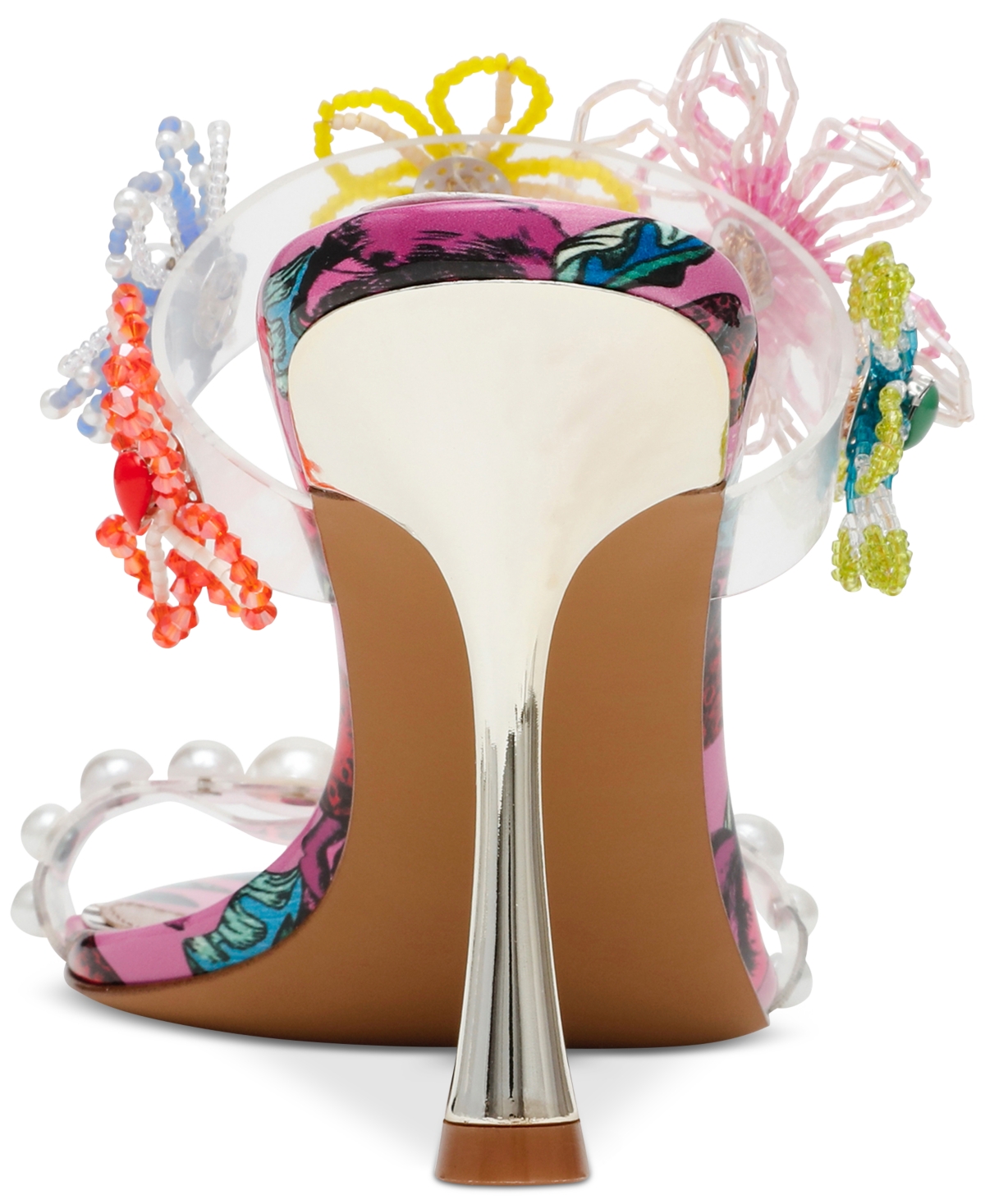 BETSEY JOHNSON WOMEN'S GOLDIEE FLORAL DRESS SANDALS 