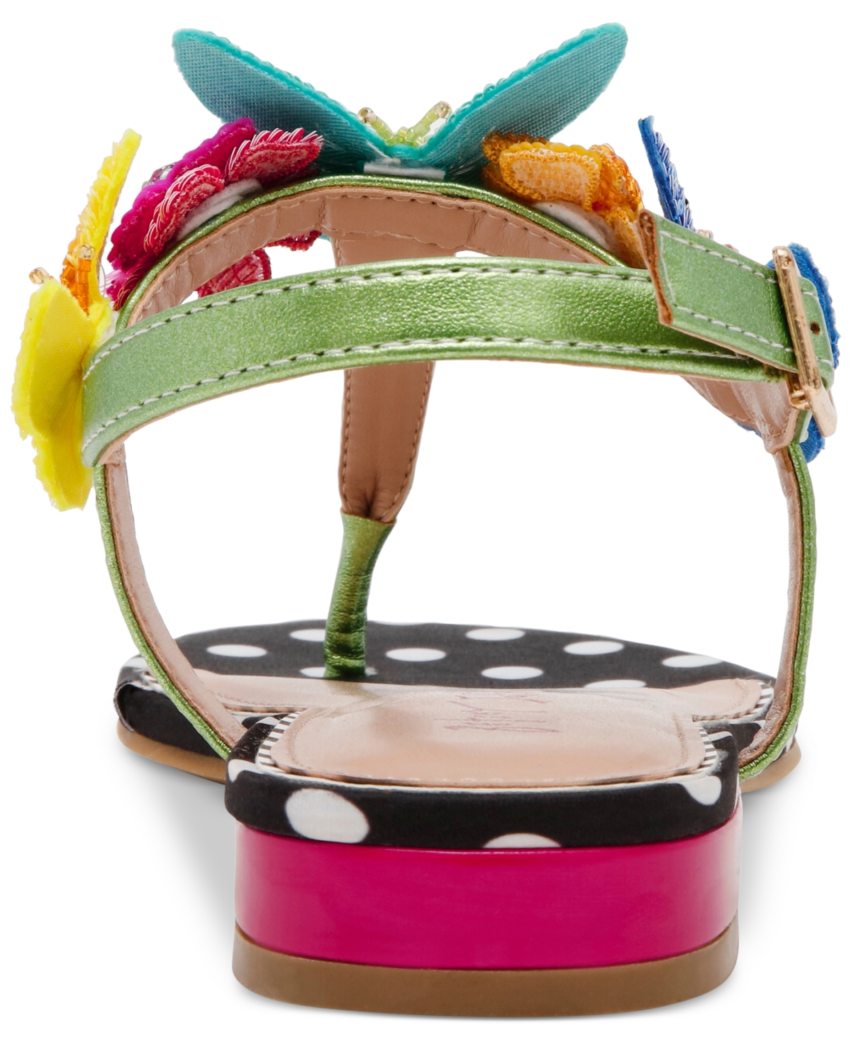 BETSEY JOHNSON WOMEN'S HALIE BUTTERFLY THONG SANDALS 