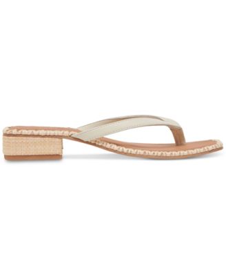 Women's Barty Whipstitch Thong Low Heel Sandals