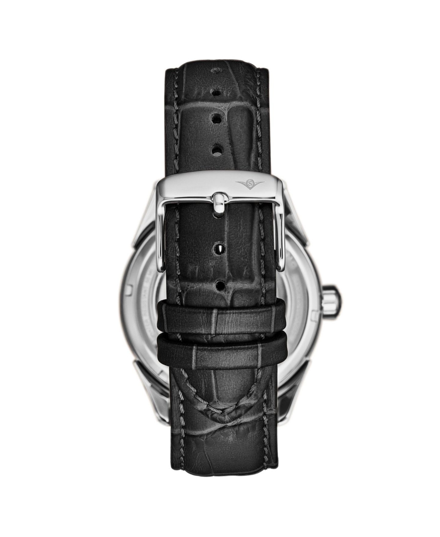 Часы-скелетон Stuhrling Vanguard 1019 с автоподзаводом и двумя часовыми поясами, 42 мм — фото 2