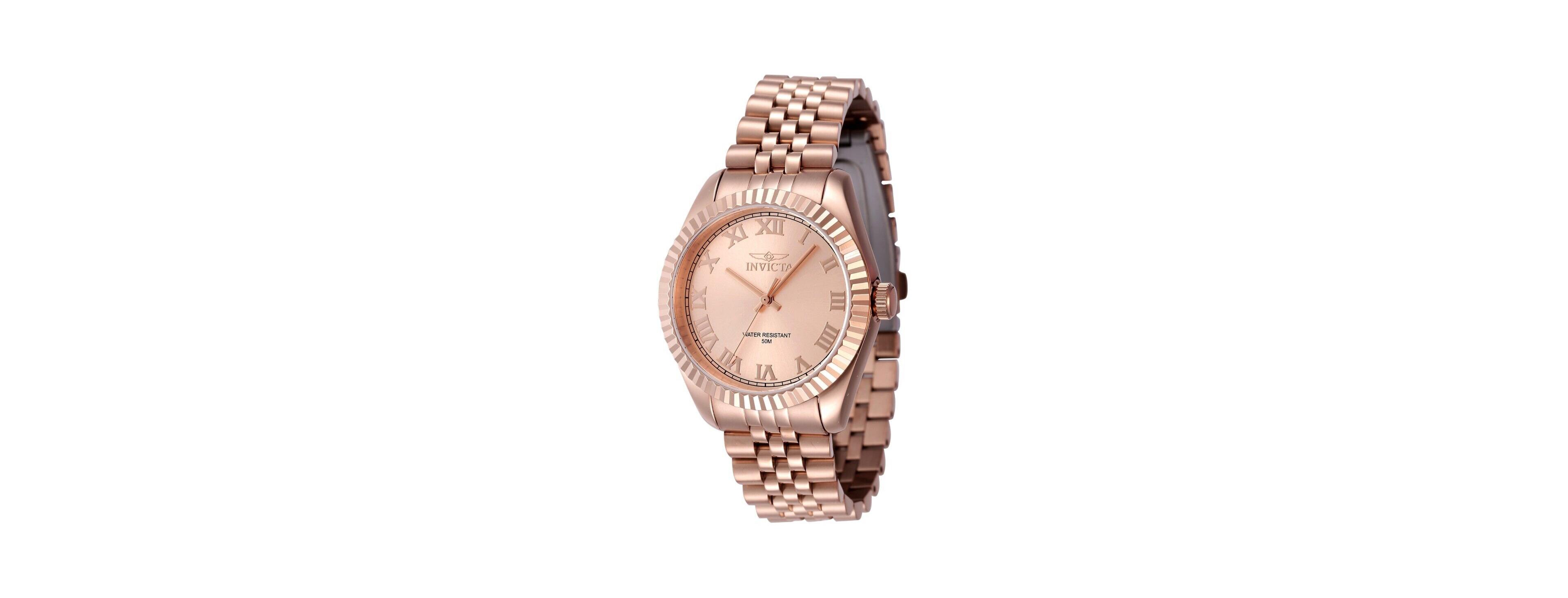 Invicta Women's 47419 Specialty Quartz 3 Hand Rose Gold Dial Watch