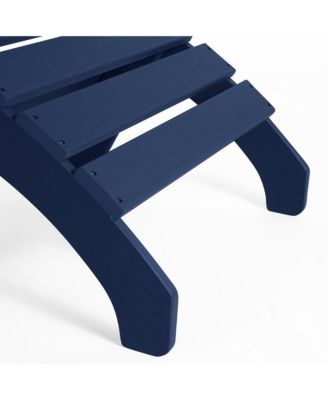 Outdoor Patio HDPE Adirondack Ottoman Footrest
