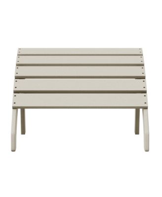 Outdoor Patio HDPE Adirondack Ottoman Footrest