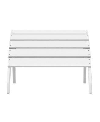 Outdoor Patio HDPE Adirondack Ottoman Footrest