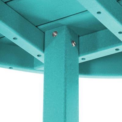 Kids 5-Piece HDPE Outdoor Patio Round Dining Table and Chairs Set