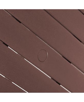 Low Outdoor HDPE Round Patio Coffee Table