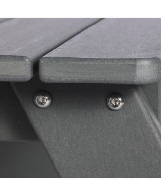 Outdoor Patio Kids HDPE Plastic Picnic Bench Table