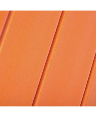 2-Piece Kids Outdoor HDPE Adirondack Chair With Square Side Table Set