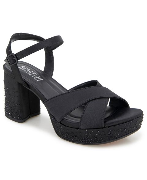 Женские сандалии Kenneth Cole Reaction Reeva Silk Platform, цвет: Чёрный шёлковый