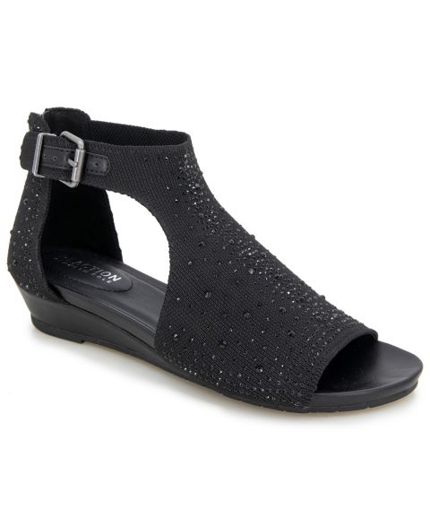 Женские сандалии Kenneth Cole Reaction Gail Stretch Wedge, цвет: Чёрный
