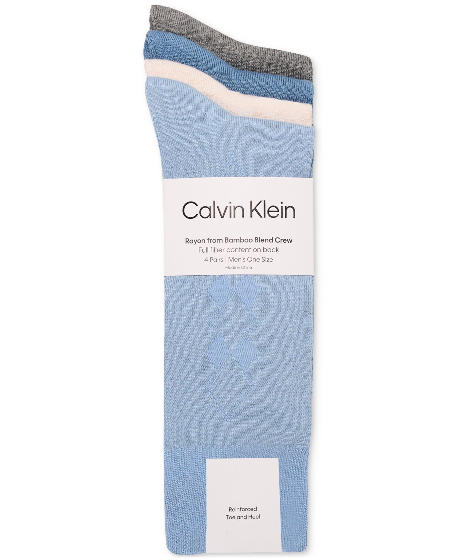 Men's Crew Dress Socks, 4-Pack