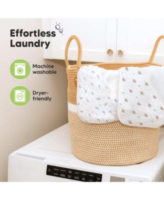 Lyra Muslin Baby Towels with Hoods for Newborn Girls, Boys, 100% Organic Cotton Soft Hooded Baby Bath Towels