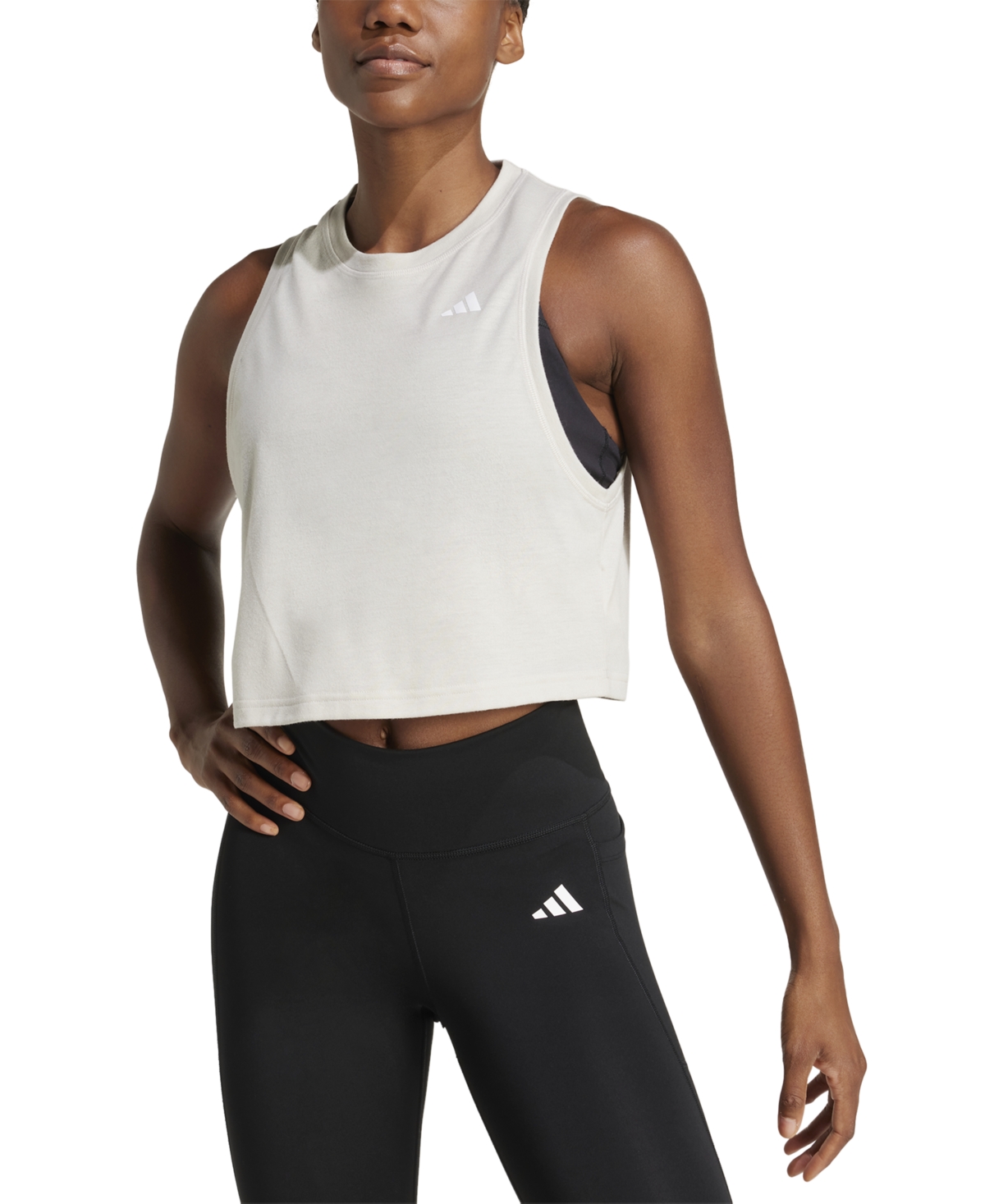 Adidas Originals Women's Train Essentials Boxy Workout Tank In Wonder Alumina