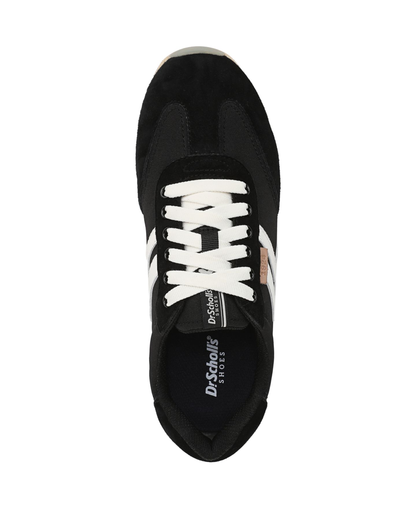 Женские кроссовки Dr. Scholl's Comeback Closed Round Toe Lace Up, цвет: Чёрный замшевый — фото 4