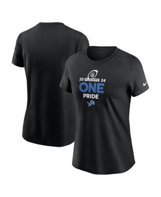 Nike - Women's Black Detroit Lions 2024 NFL Playoffs T-Shirt