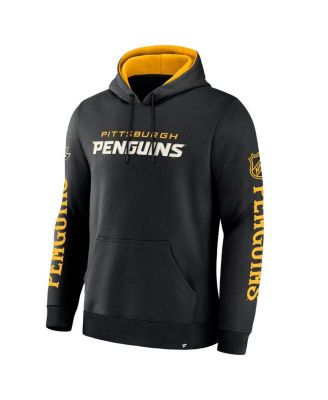 Men's Black Pittsburgh Penguins Big City Legacy Fleece Pullover Hoodie