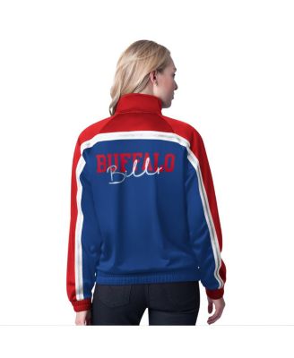 Women's Royal Buffalo Bills Post Game Full-Zip Track Jacket