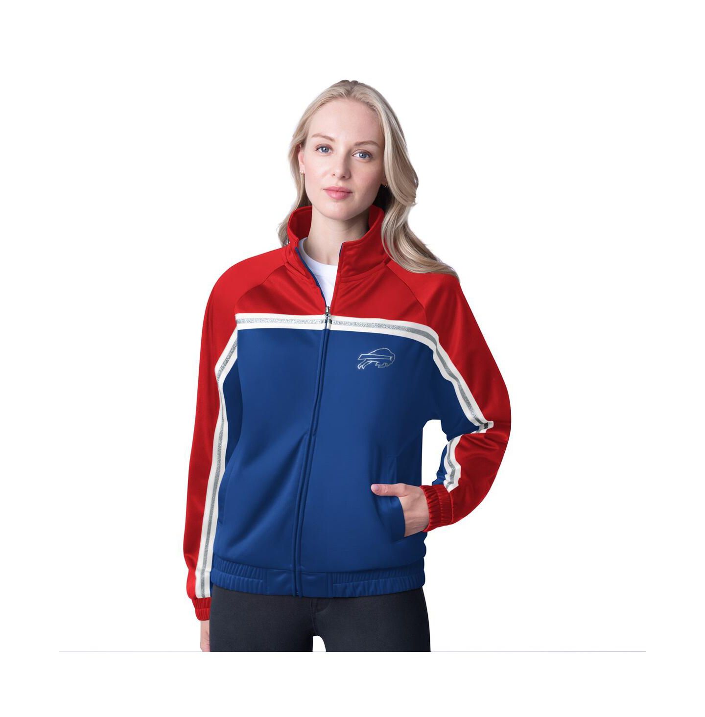 Женская куртка G-III 4Her by Carl Banks Royal Buffalo Bills Post Game Full-Zip Track Jacket — фото 1