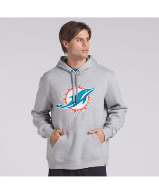Men's Heather Gray Miami Dolphins Legacy Fleece Pullover Hoodie