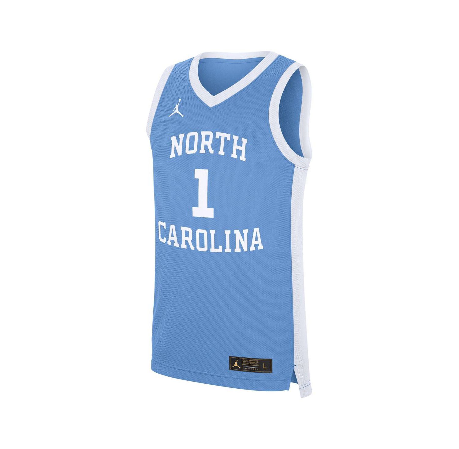 Men's 1 Carolina Blue North Carolina Tar Heels Alternate Replica Jersey
