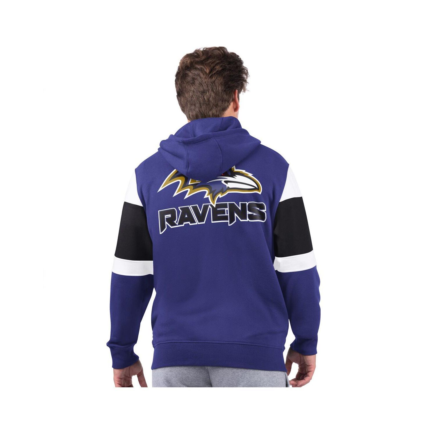 Men's Purple Baltimore Ravens Extreme Full-Zip Hoodie