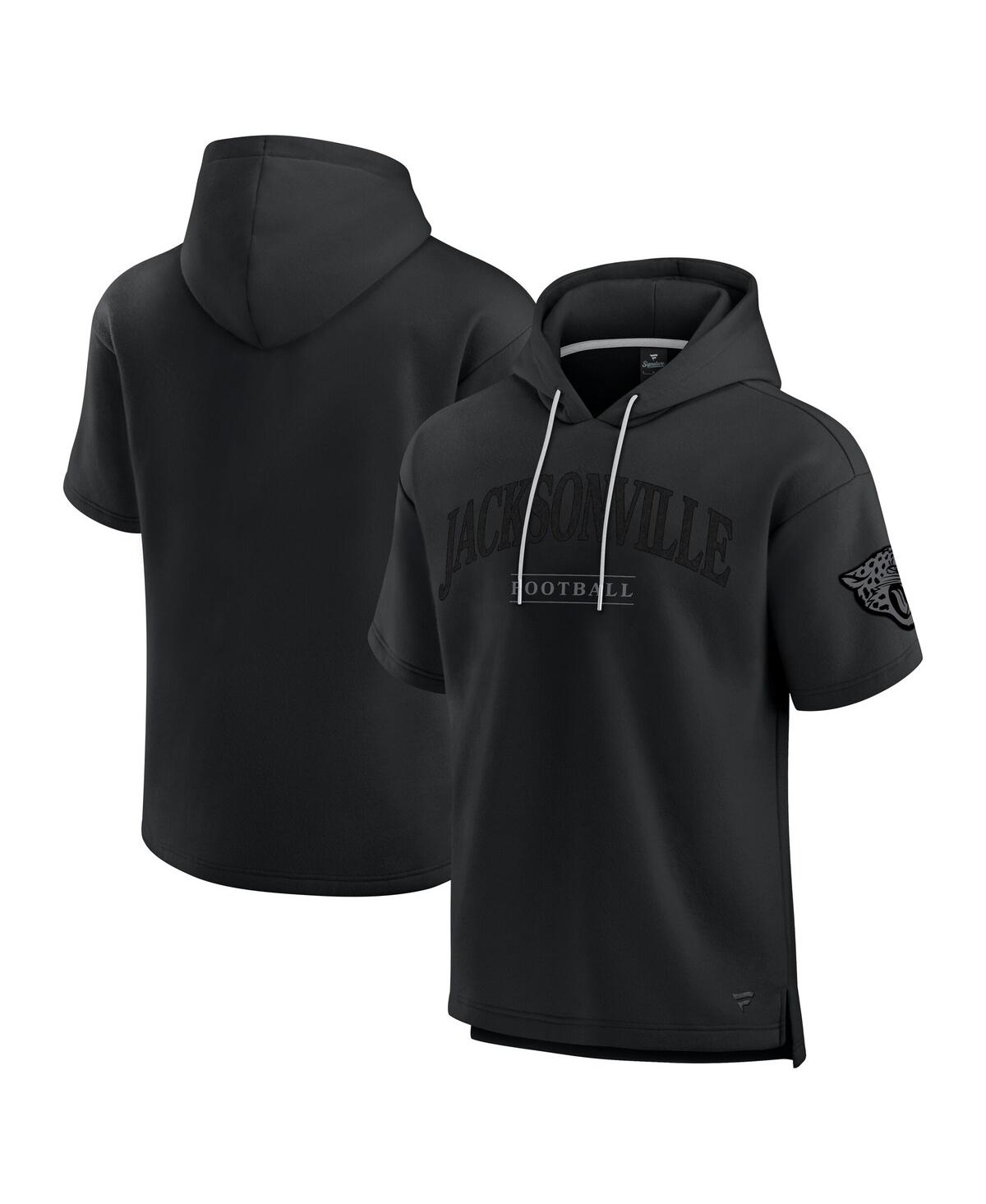 Fanatics Men's and Women's Black Jacksonville Jaguars Elements Ready Short Sleeve Pullover Hoodie - Black