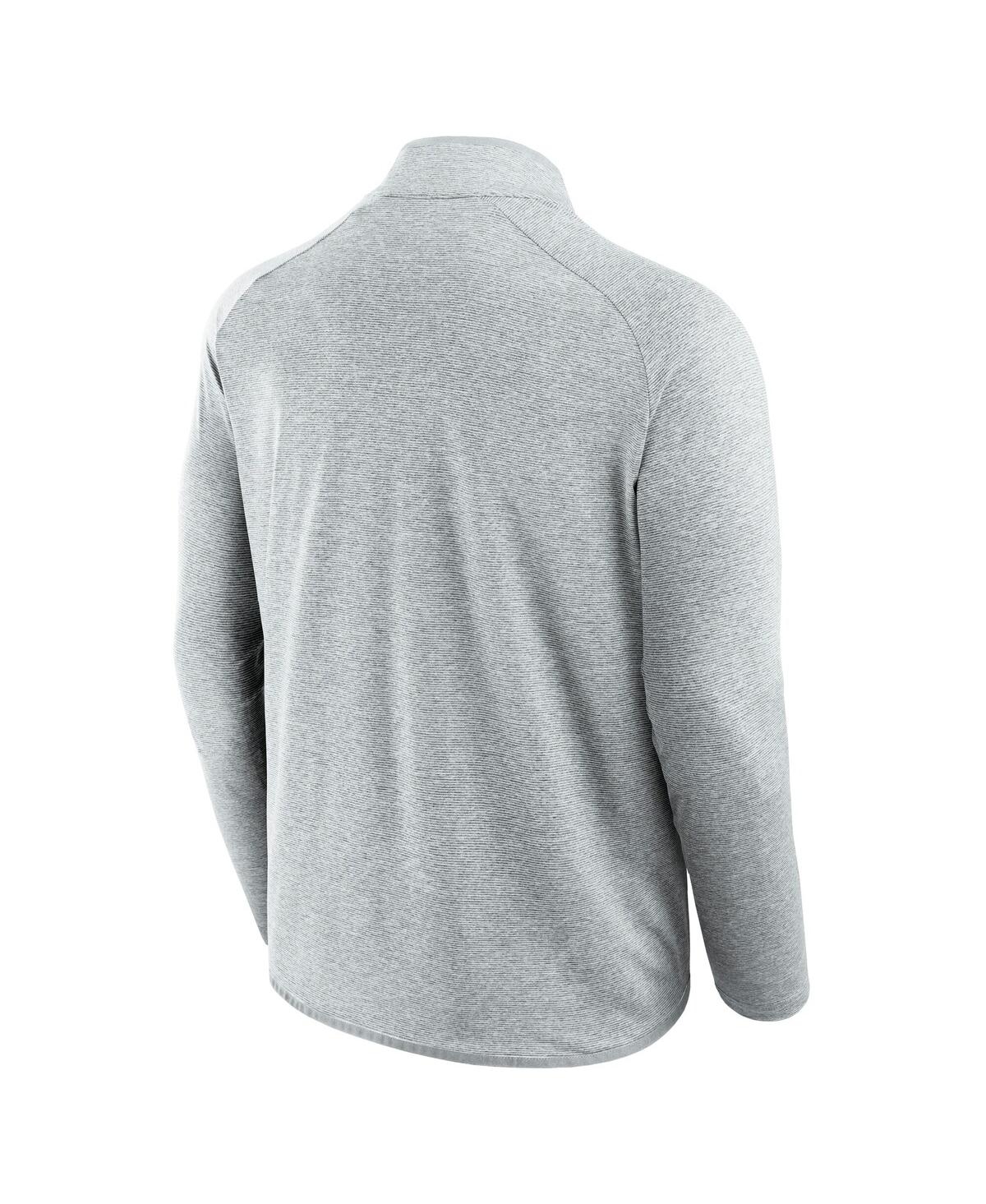 Fanatics Men's And Women's Gray Detroit Lions Front Office Performance Primary Quarter-zip Jacket In Gray