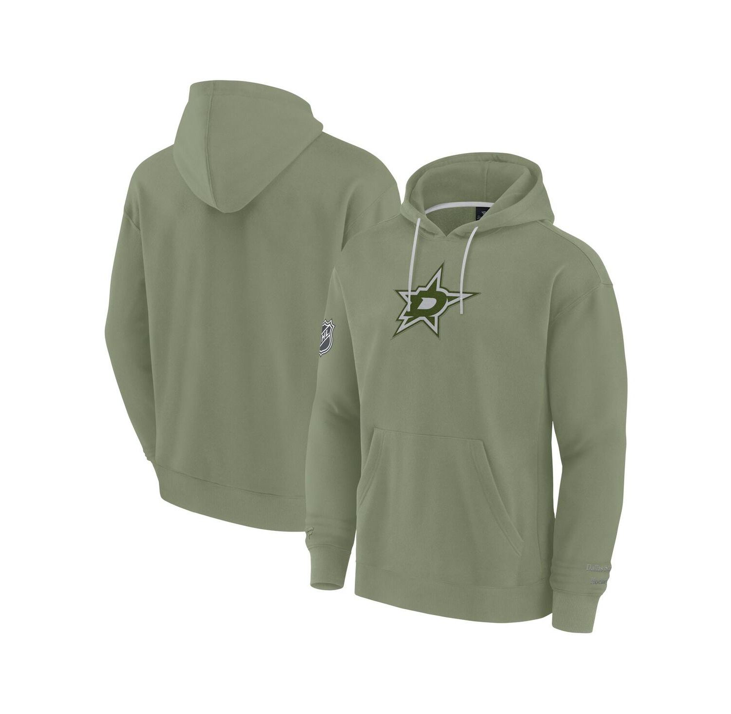 Men's Olive Dallas Stars Elements Pace Pullover Hoodie
