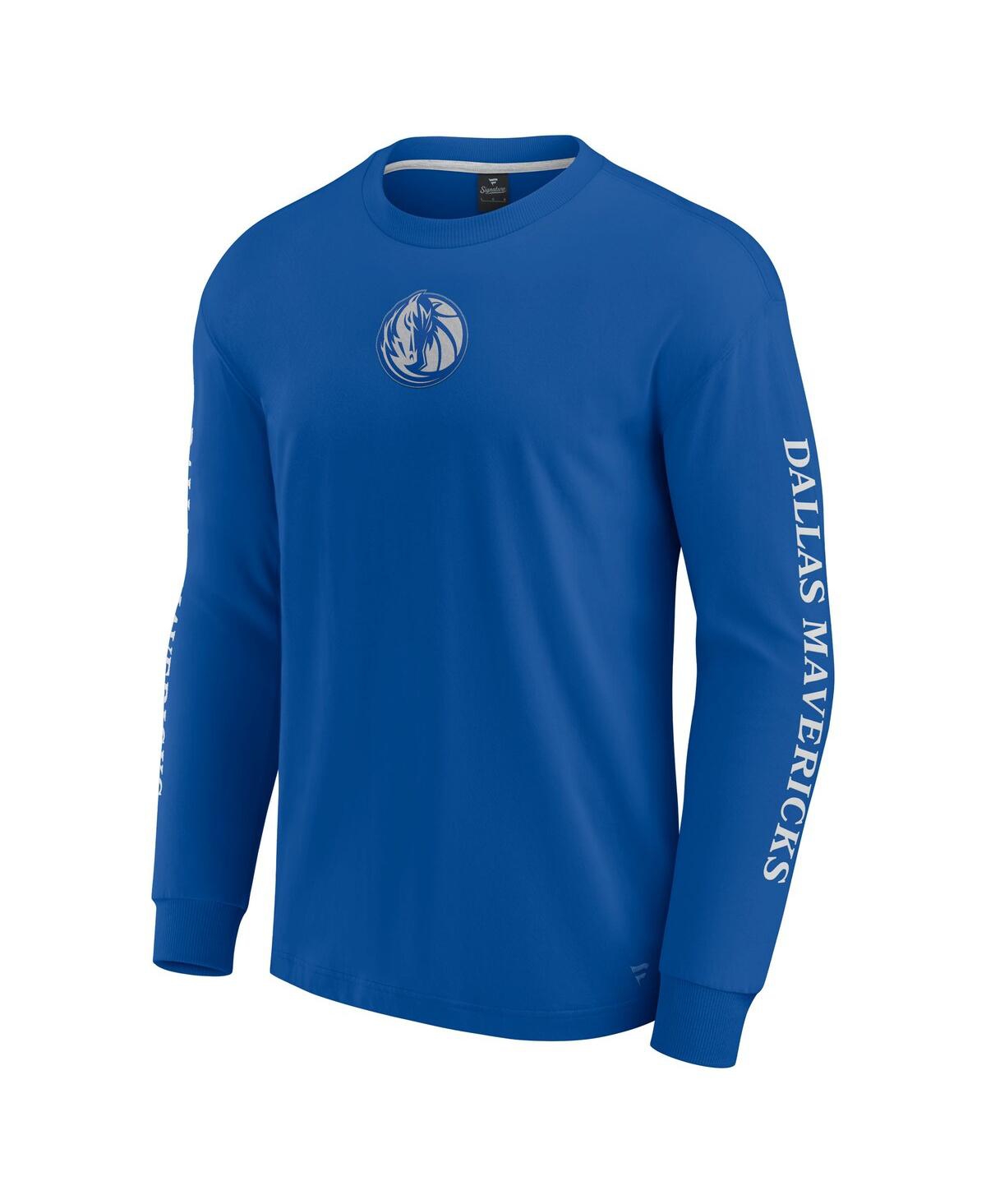 Fanatics Men's Blue Dallas Mavericks Elements Strive Long Sleeve T-shirt In Blue