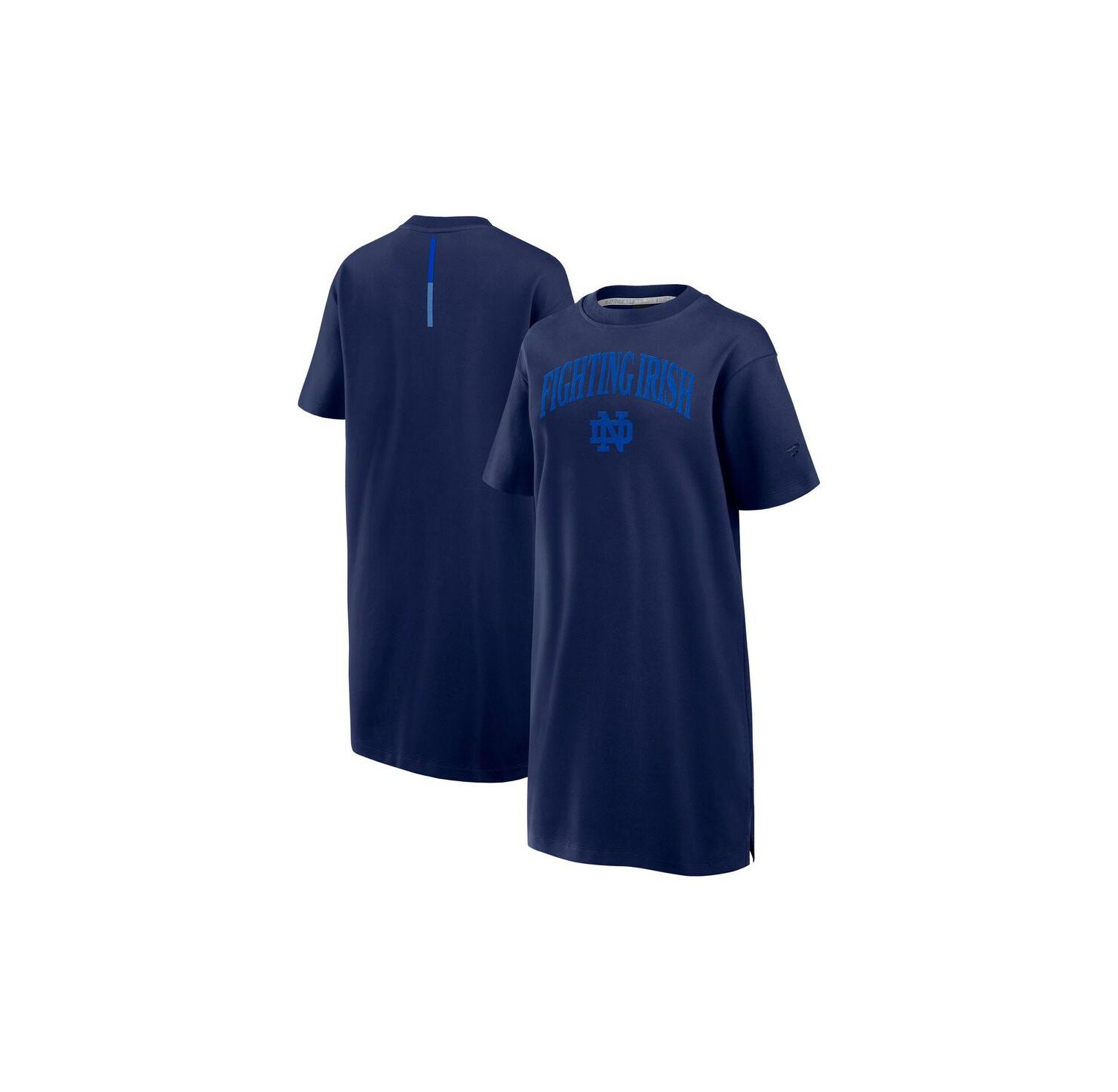 Women's Navy Notre Dame Fighting Irish Elements Go Tri-Blend T-Shirt Dress