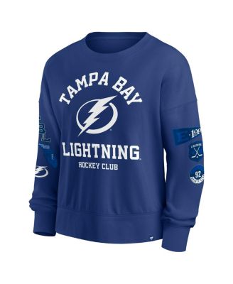 Women's Blue Tampa Bay Lightning Go Team Pullover Sweatshirt