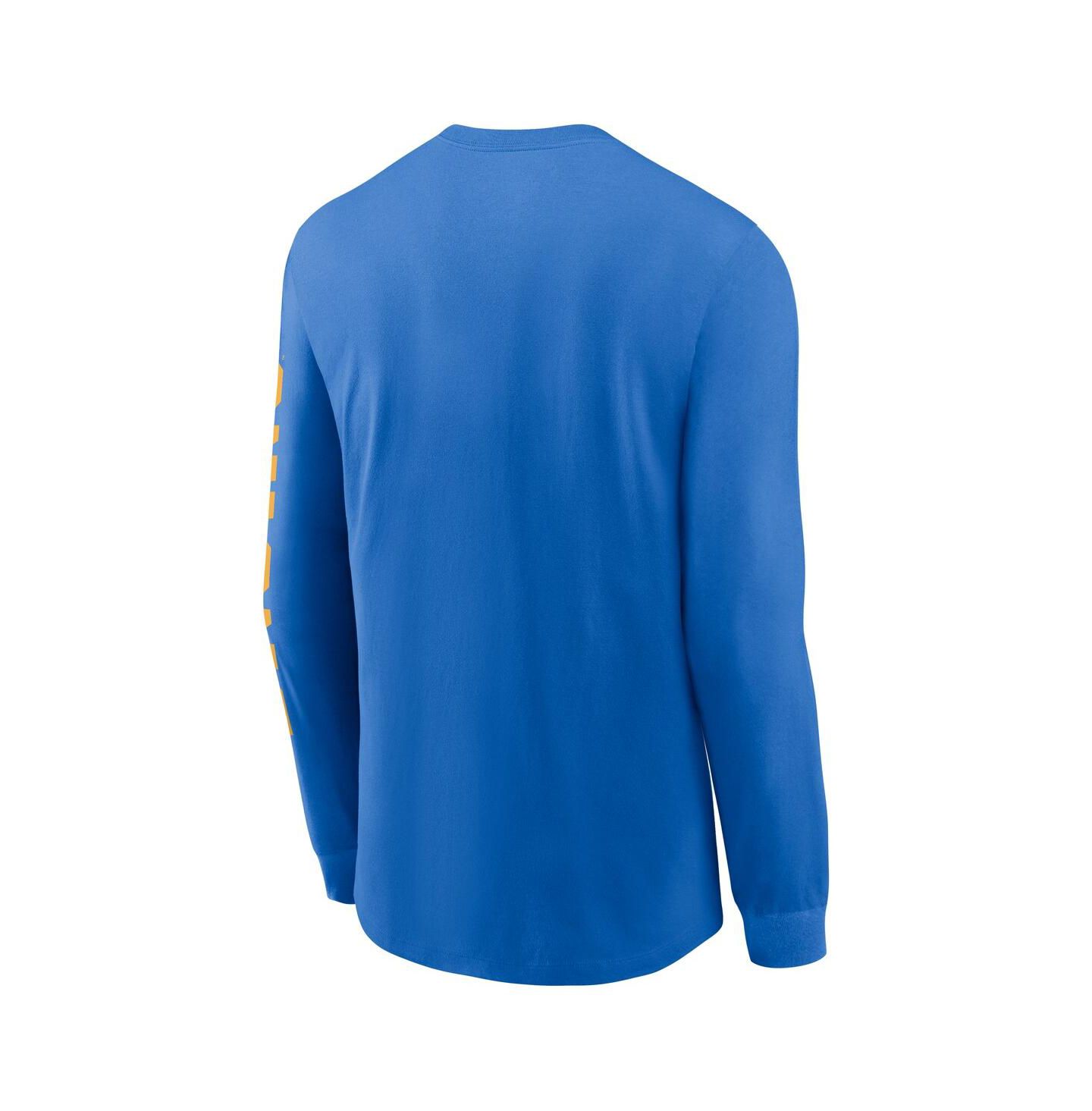 Мужская футболка Jordan Blue Ucla Bruins Basketball Icon Two-Hit Long Sleeve — фото 3