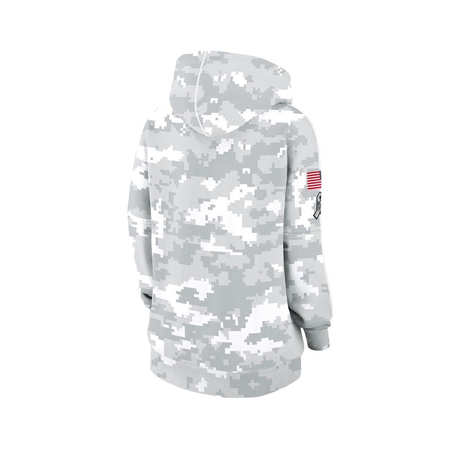 Women's Arctic Camo Tennessee Titans 2024 Salute To Service Club Fleece Oversized Pullover Hoodie
