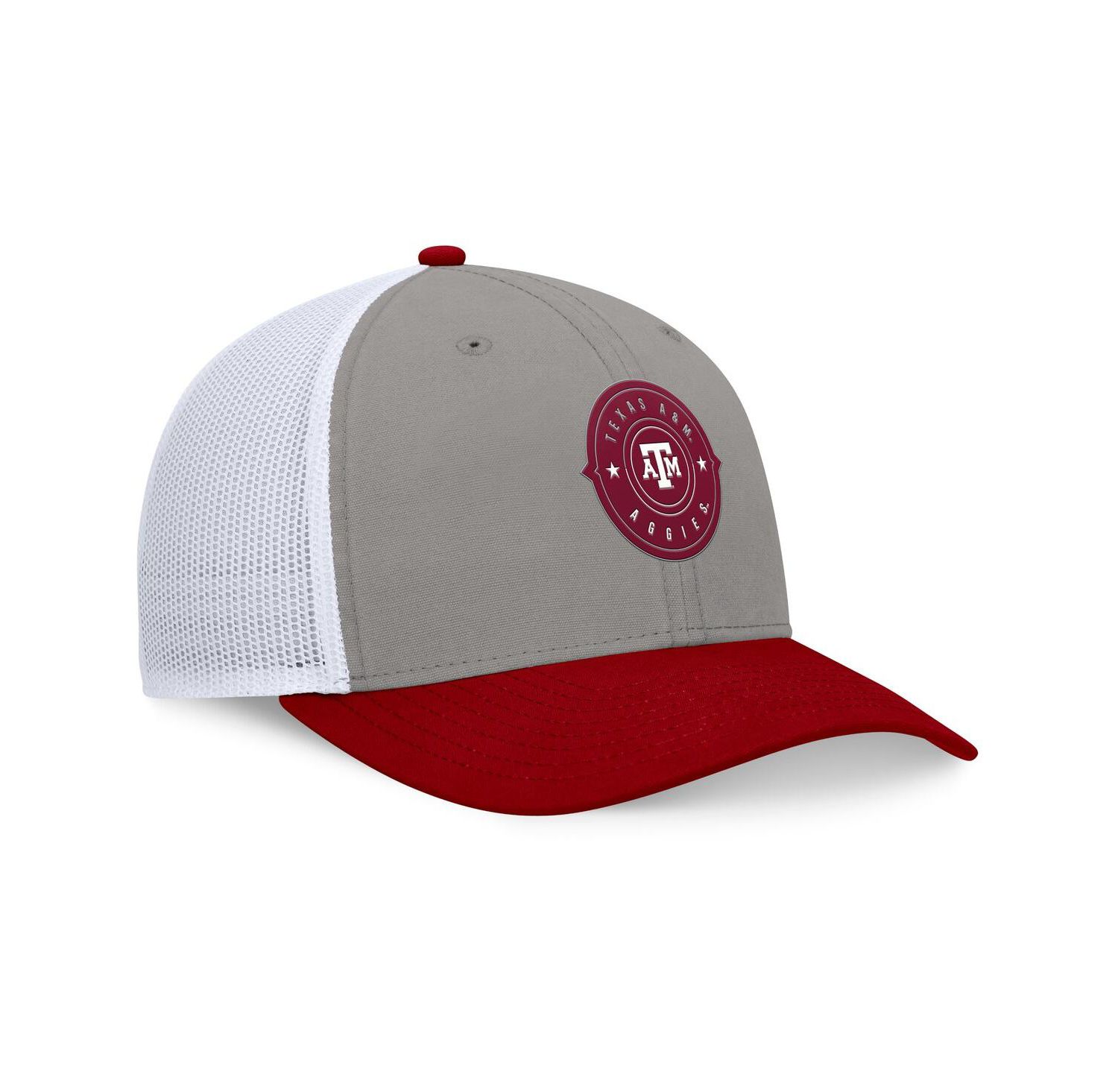 Men's Gray/Maroon Texas A&M Aggies Rob Trucker Adjustable Hat