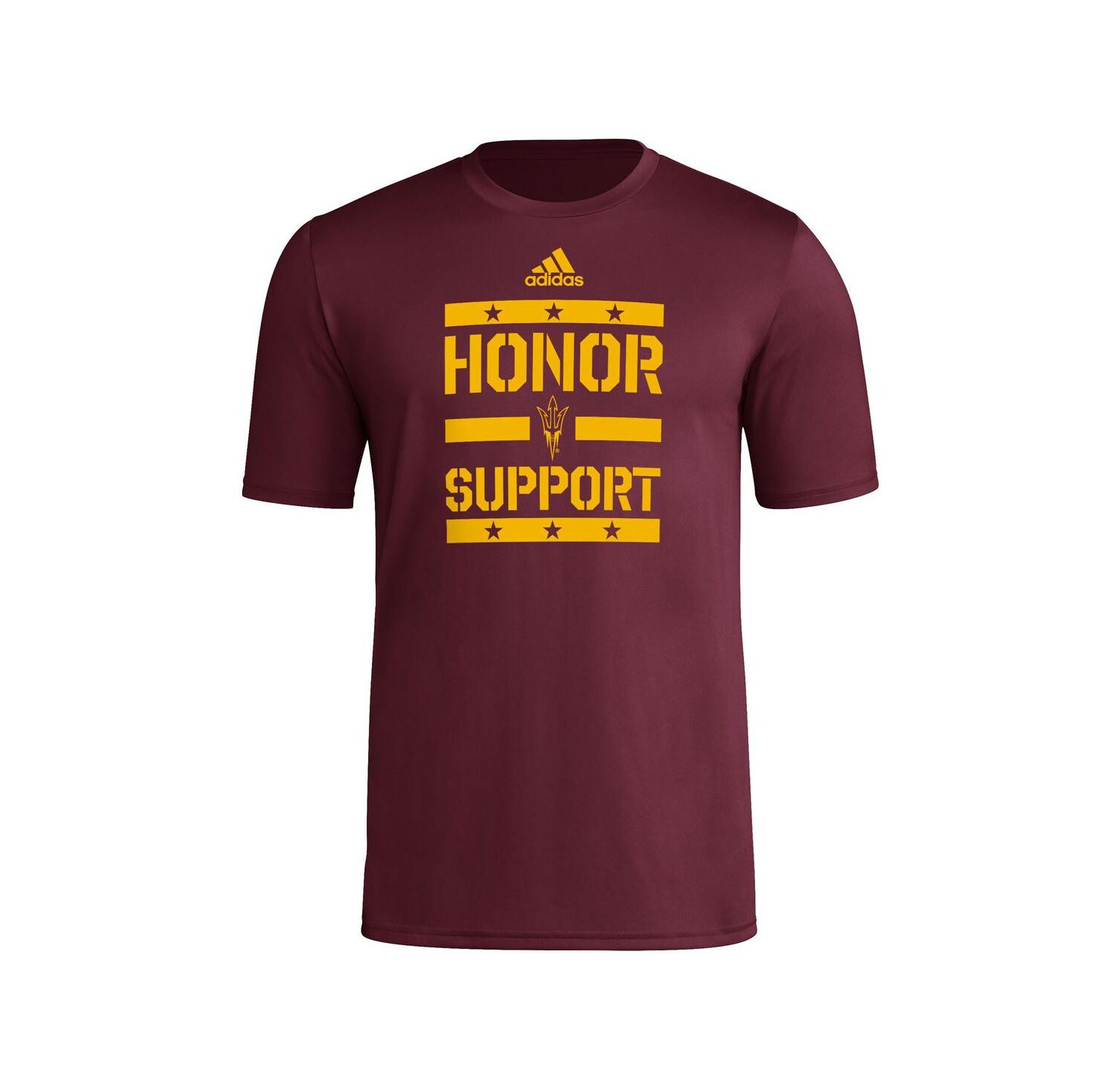 Men's Maroon Arizona State Sun Devils Honor Support Pre-Game T-Shirt