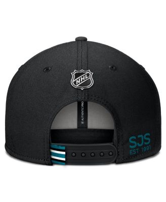 Men's Black San Jose Sharks Authentic Pro Prime Snapback Hat