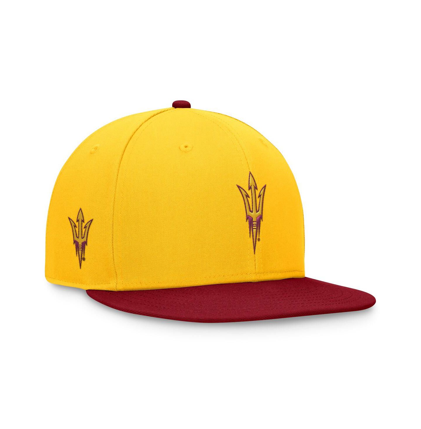 Мужская кепка Top of the World Gold/Maroon Arizona State Sun Devils Rally Two-Tone Fitted Hat — фото 3