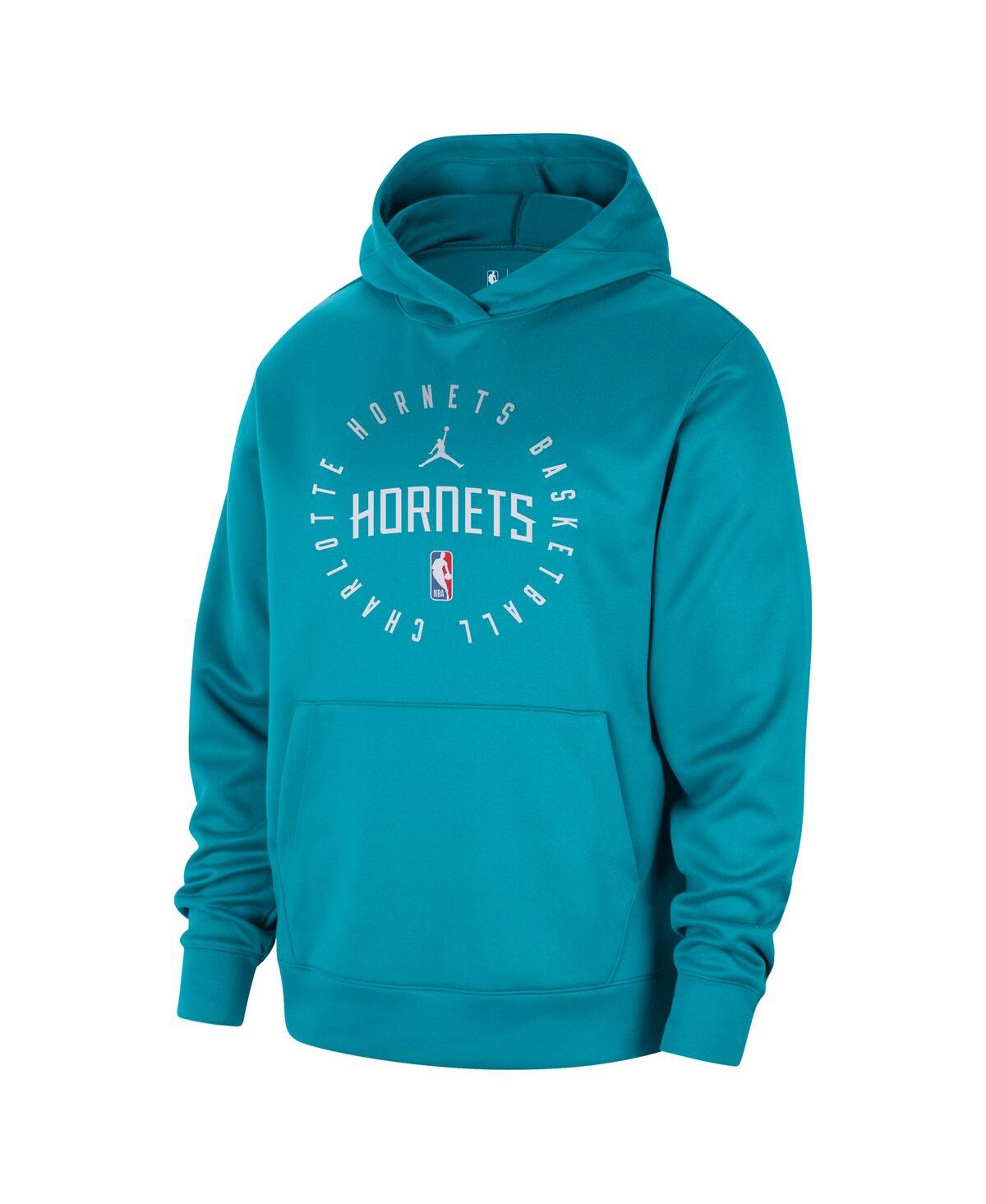 Jordan Men's Teal Charlotte Hornets 2024/25 Spotlight On-court Practice Performance Pullover Hoodie In Teal